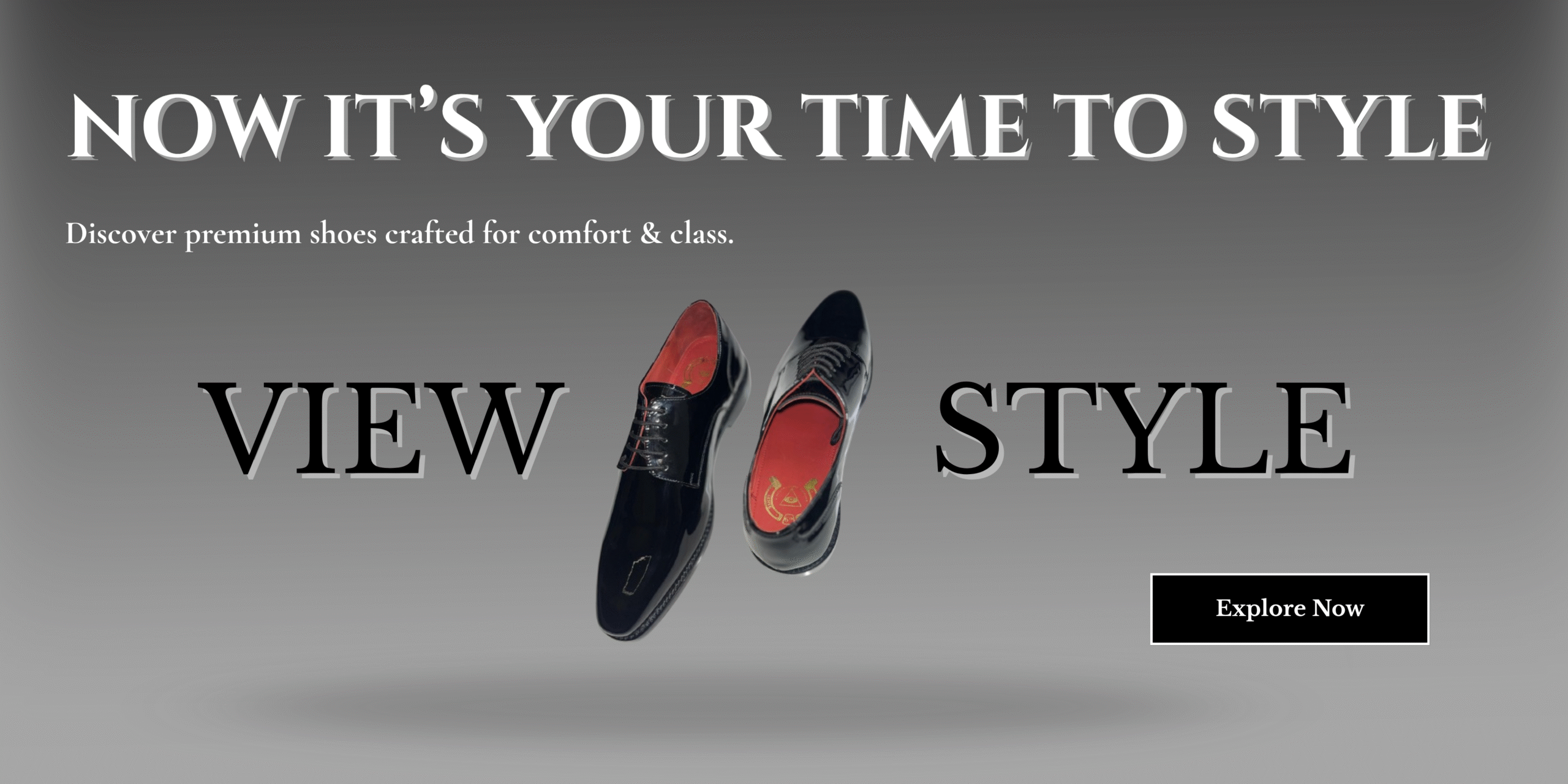 Black & Brown Simple New shoes alert Banner (1)
